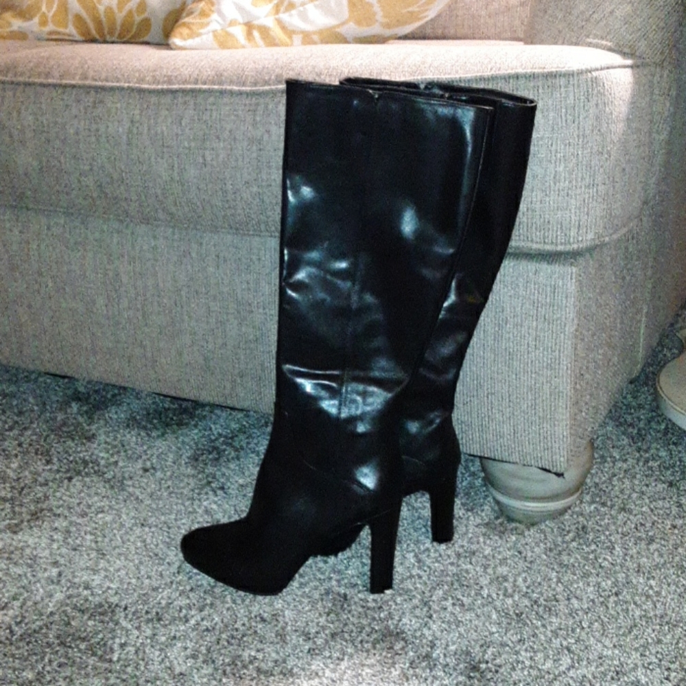 Womens Nine West Leather Boots 6.5